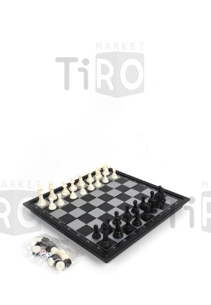 Шахматы, шашки, нарды, 3в1, магнитные, арт.55810 