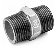 Ниппель чугун оцинкованный ДУ-32, НP Fittex, 127-3668