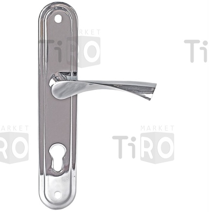 Ручка дверная Trodos на планке AL76/85-L CP (хром) Ручка дверная Trodos на планке AL76/85-L CP (хром)