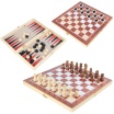 Настольная карточная игра, короб 3-в-1: шахматы, шашки, нарды 3029
