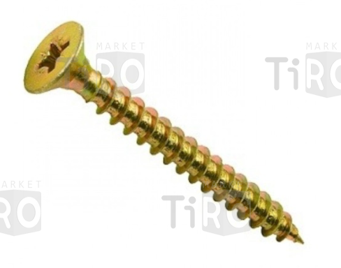 Дюбель 128А-06-30 6*25 усиленный+саморез цинк 4,0*30 (20шт.)