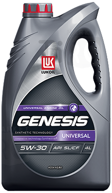 Cинтетическое масло Лукойл Genesis Universal 5w30, SL/CF, A5/B5, 1л