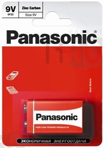 Батарейка Panasonic Zinc Carbon R6F22RZ/BP1 крона /12/60/