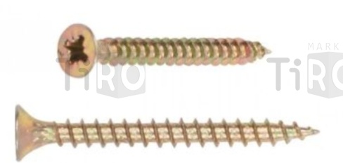 Саморез 009А-50-30 универсальный 5,0*30 (23шт.) желтый цинк