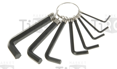 Набор шестигранников 8 предметов, на кольце в блистере 70671