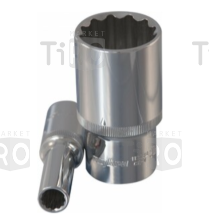 Головка 1/2"DR 112219, торцевая глубокая 19мм, 12-гранная Головка 1/2"DR 112219, торцевая глубокая 19мм, 12-гранная