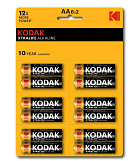 Батарейки Kodak LR6-12BL perforated (6x2BL) Xtralife [KAA-2x6 perf]