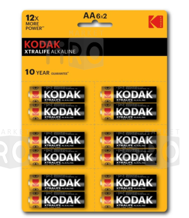 Батарейки Kodak LR6-12BL perforated (6x2BL) Xtralife [KAA-2x6 perf]