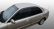 Дефлекторы на боковые стекла VORON GLASS KIA SPECTRA 2005-2009 / (накладные/скотч) (к-т 4шт)