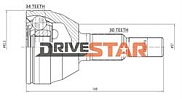 Наружный шрус Drivestar OC-EOP0001-F, 34x55x30