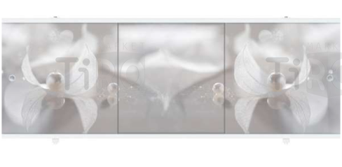 Экран для ванны "Premium Collection" Серая дымка/Камень 1,48м