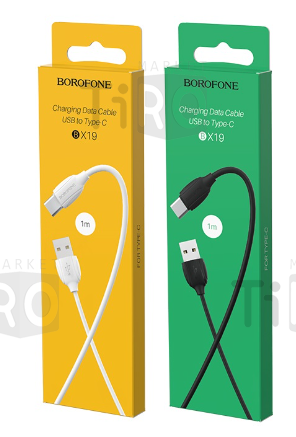 Кабель USB Borofone BX19 Type-c белый 1м