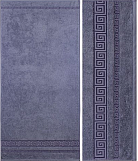 Полотенце гладкокрашенное жаккардовое, Дуэт (1513) серый, 35*70см