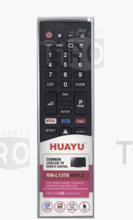 Пульт универсальный LG LCD Huayu RM-L1379 (Ivi, Smart, Netflix)