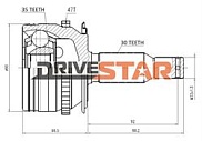 Наружный шрус Drivestar OC-JMI0008-F, 35x69x30