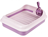 Набор Уфа "Феликс" М6975 туалет-лоток+совок, фиолетовый-розовый
