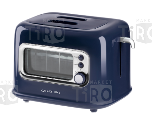 Тостер Galaxy GL-2913, 900Вт, теплоизолированный корпус, регулятор