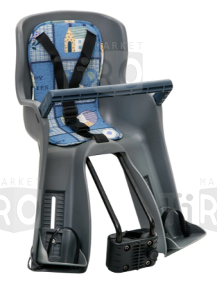 Кресло детское фронтальное модель YC-699 черный корпус разноцветная накладка 98857