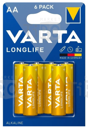Батарейка Varta LongLife AA, 6шт