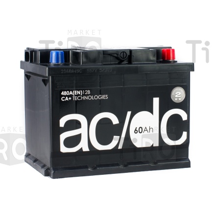 Аккумулятор AC/DC 6СТ-60R АЗ + -