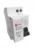 Дифференциальный автоматический выключатель 30мА ЭКФ АД-12, 1П+N, 16А 30мА, 4,5кА, Basic